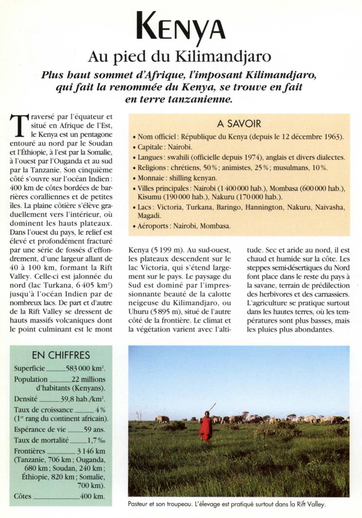 Prévisualisation du document KENYA : Le pays des safaris