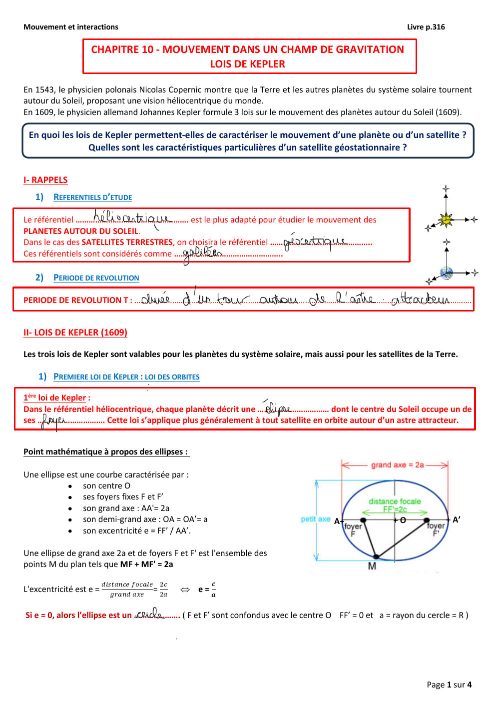 Prévisualisation du document Kepler cours