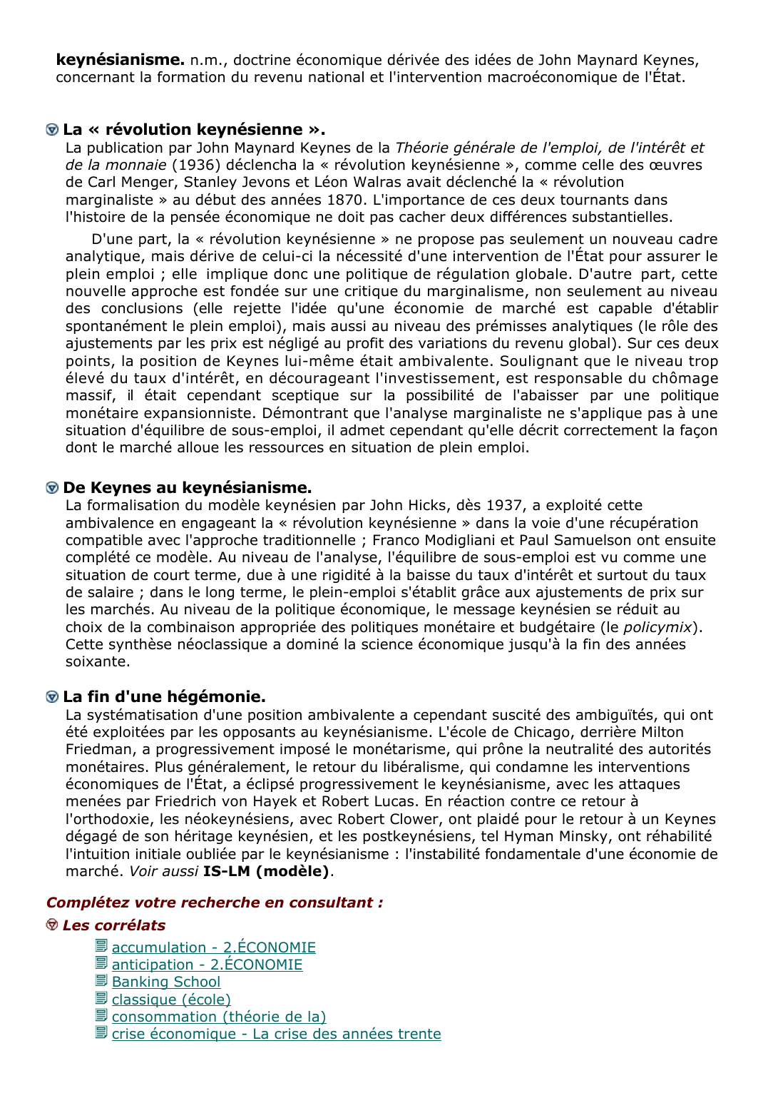 Prévisualisation du document keynésianisme.