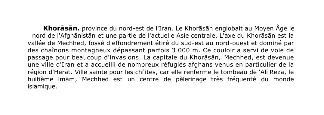 Prévisualisation du document Khor?s?n.