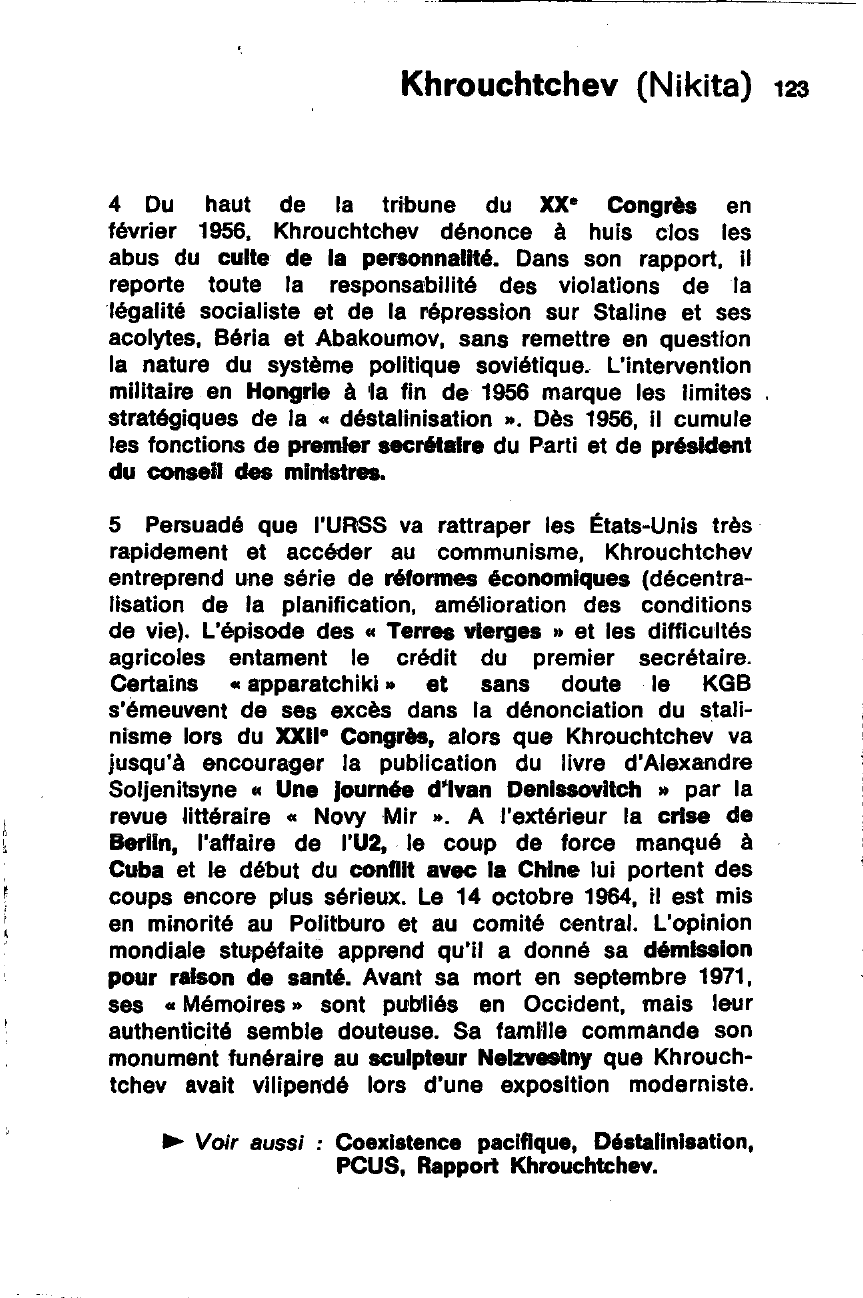 Prévisualisation du document Khrouchtchev (Nikita)