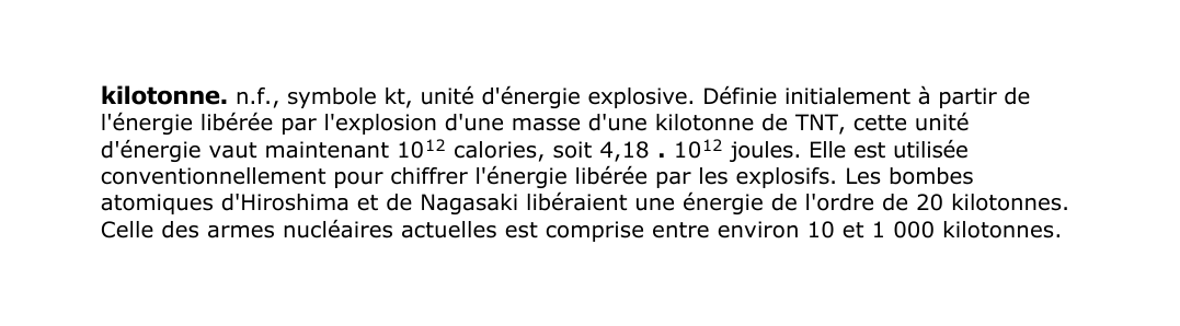 Prévisualisation du document kilotonne.