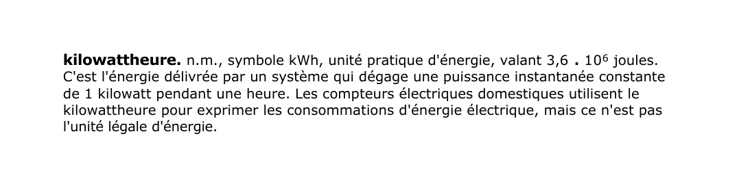 Prévisualisation du document kilowattheure.
