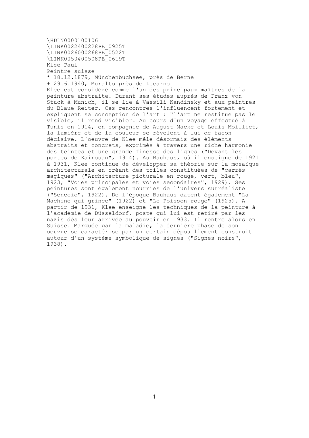 Prévisualisation du document Klee Paul