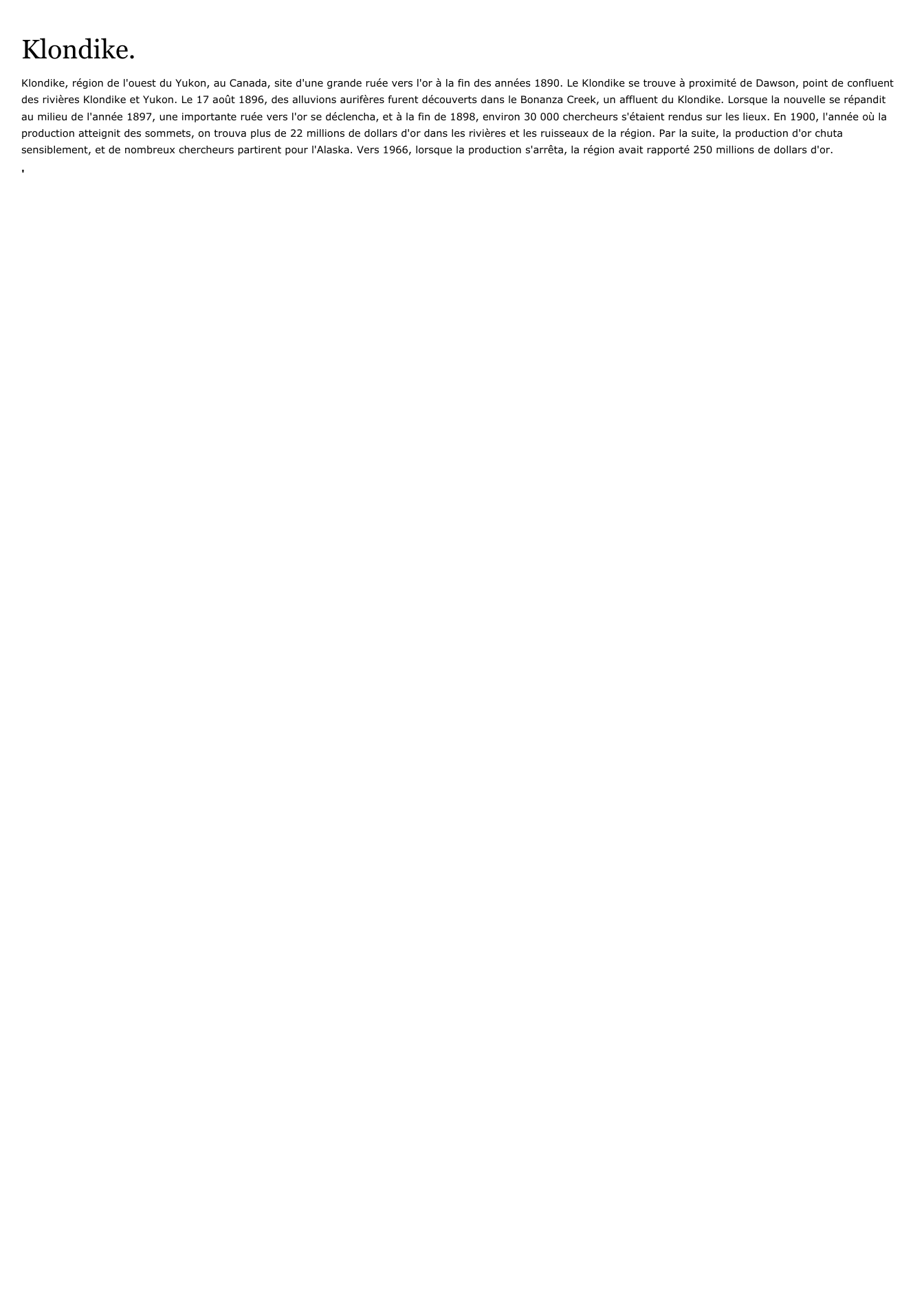 Prévisualisation du document Klondike.