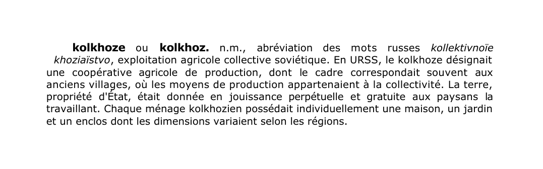 Prévisualisation du document kolkhoze ou kolkhoz.