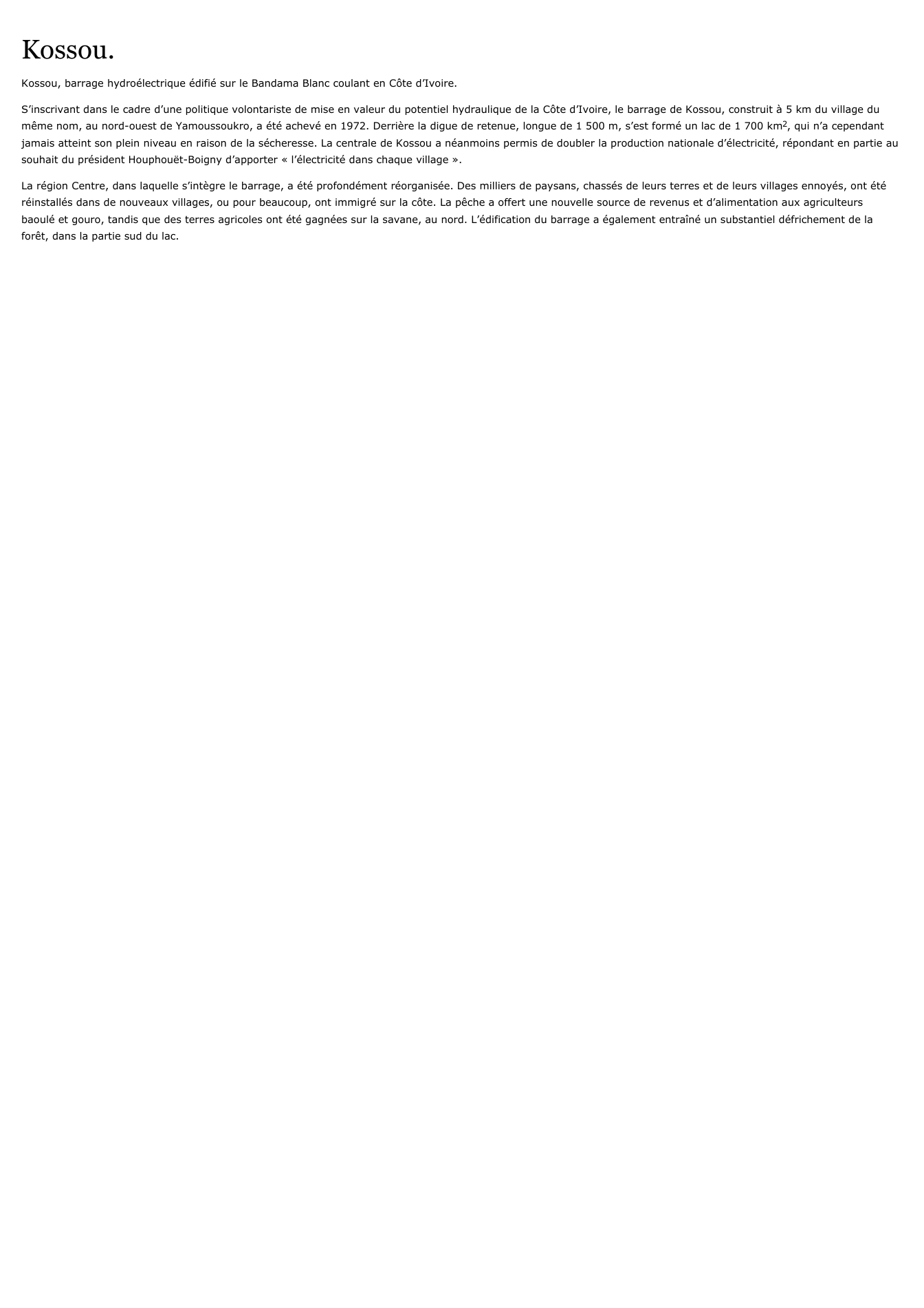 Prévisualisation du document Kossou.