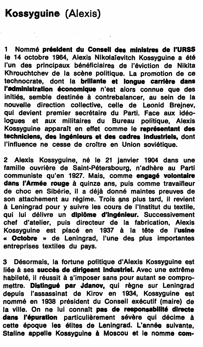 Prévisualisation du document Kossyguine (Alexis Nikolaévitch)