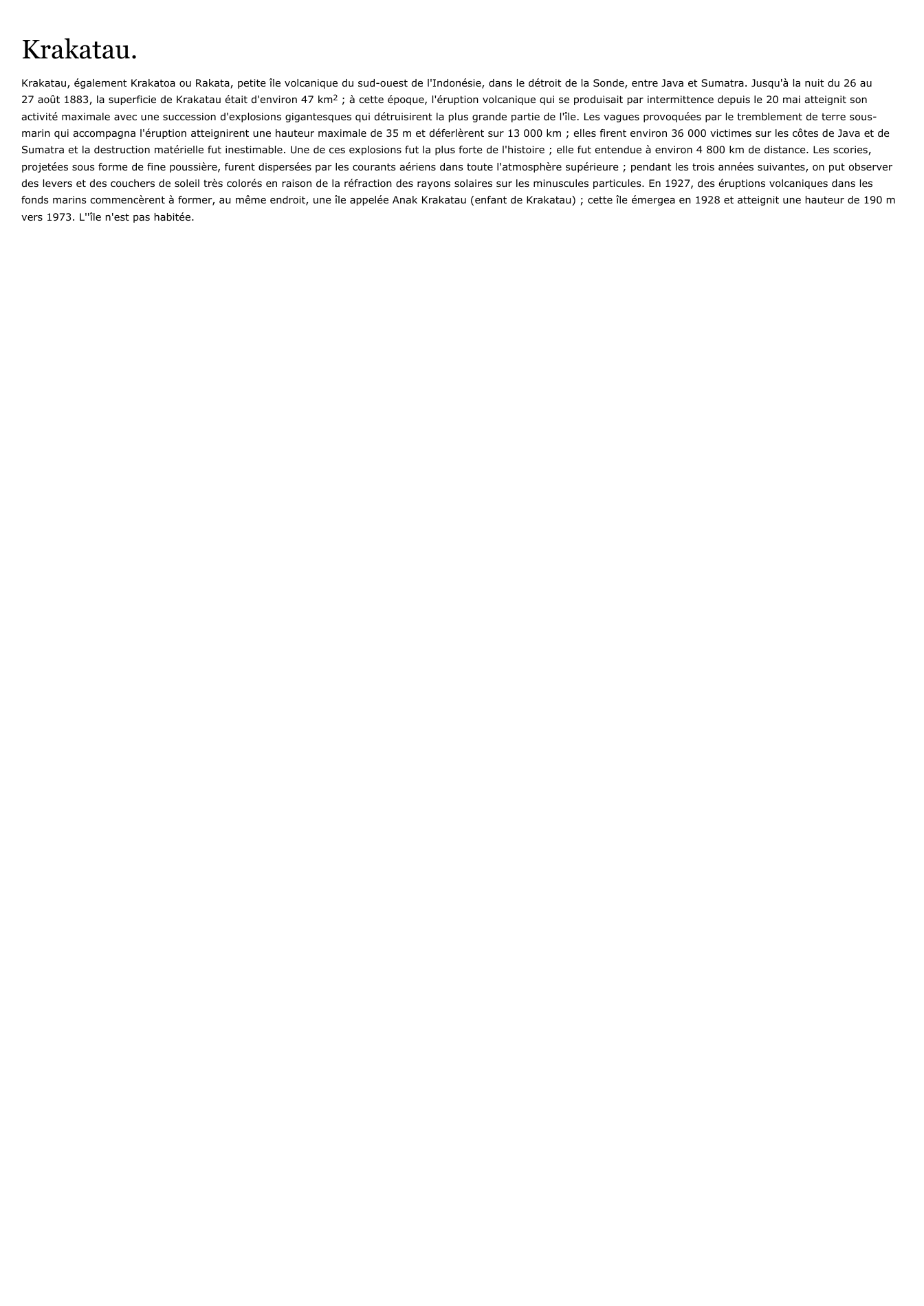 Prévisualisation du document Krakatau.
