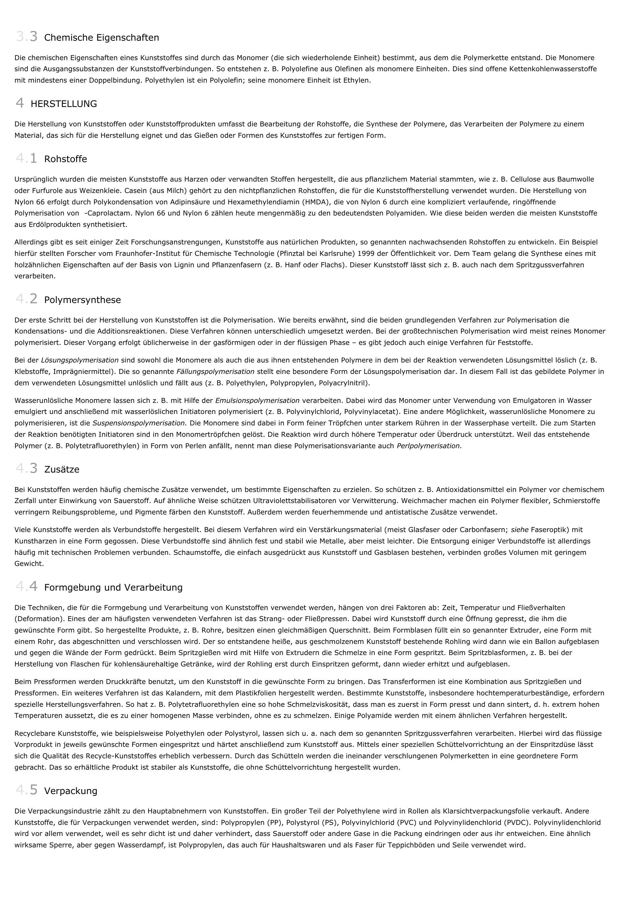 Prévisualisation du document Kunststoffe - Chemie.