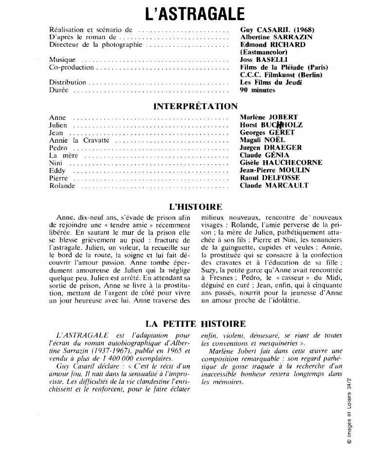 Prévisualisation du document L'ASTRAGALE