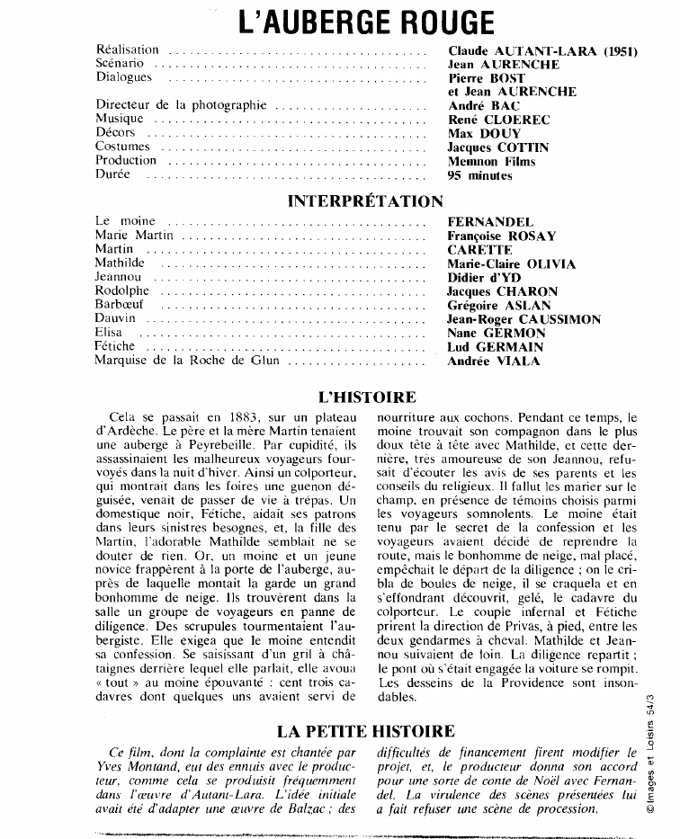 Prévisualisation du document L'AUBERGE ROUGE