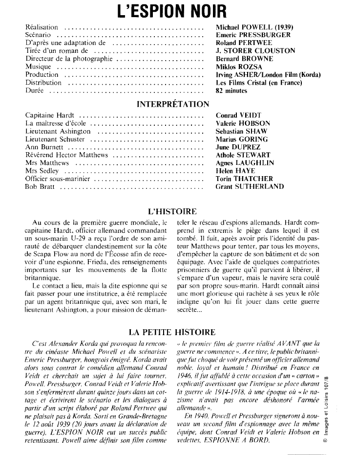 Prévisualisation du document L'ESPION NOIR