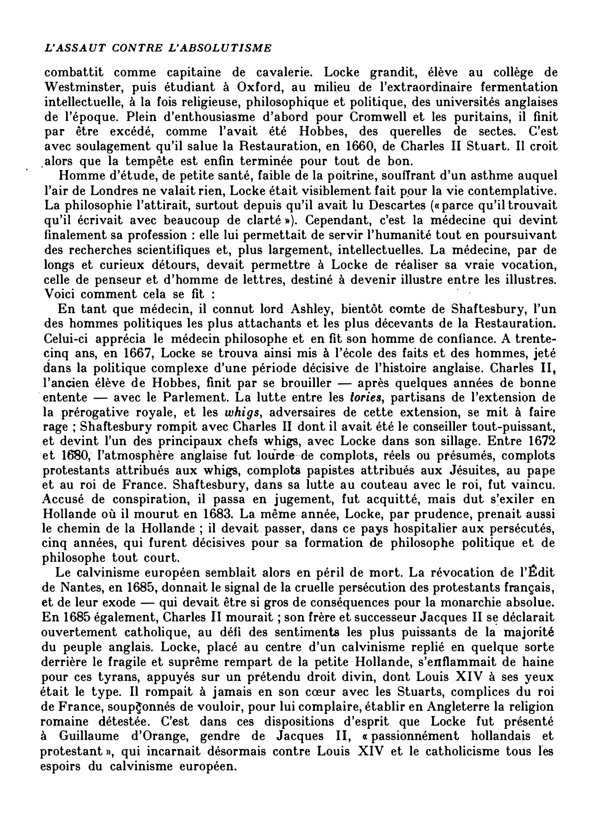 Prévisualisation du document L' ESSAI SUR LE GOUVERNEMENT CIVIL DE JOHN LOCKE