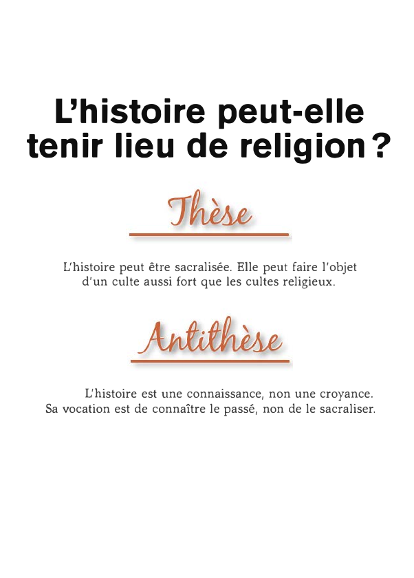 Prévisualisation du document L' histoire peut-elle servir de religion 	?