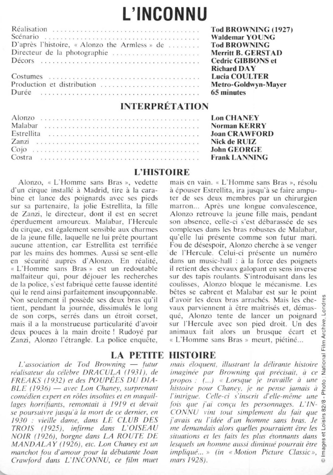 Prévisualisation du document L'INCONNU   