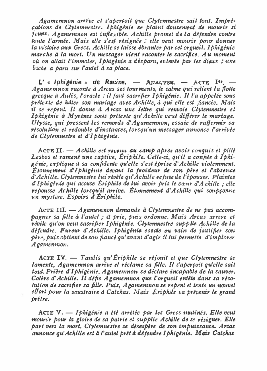 Prévisualisation du document L'« Iphigénie » de Racine (analyse détaillée)