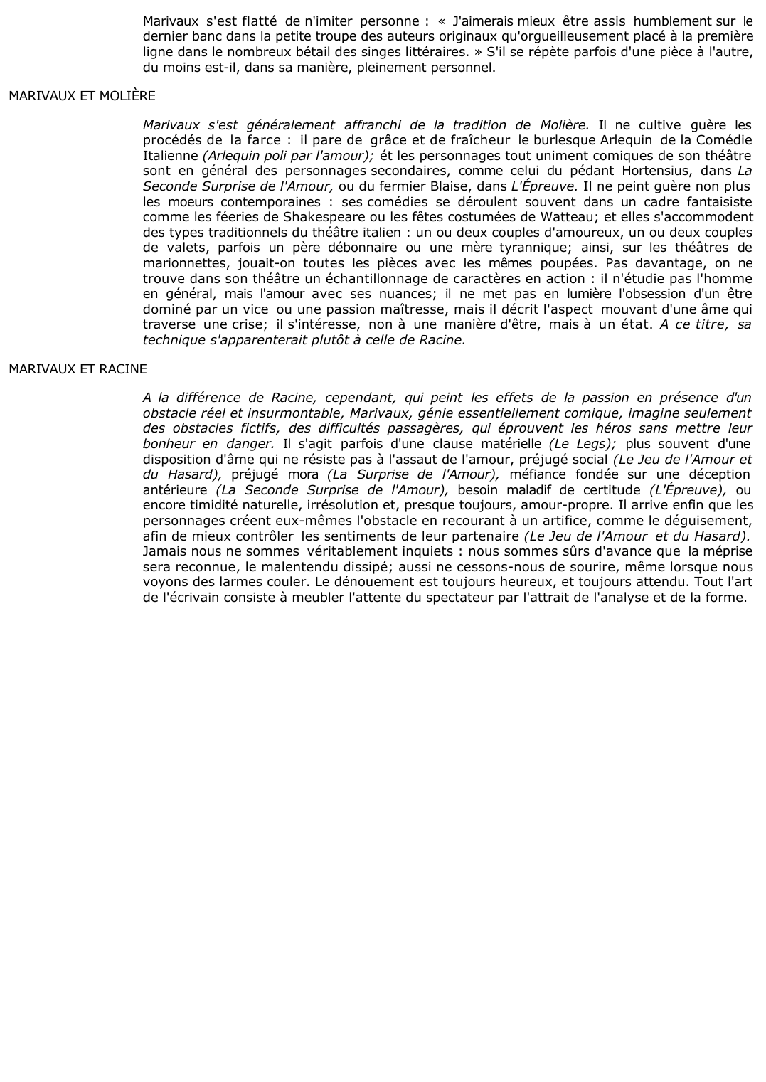 Prévisualisation du document 	L'ORIGINALITE DE MARIVAUX