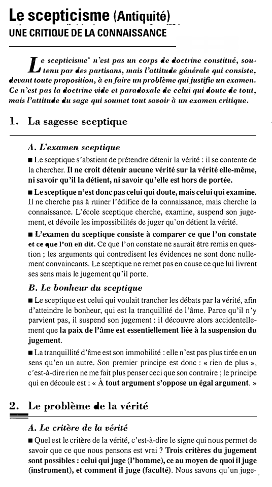 Prévisualisation du document L� scepttc_i_s�e {Antiq(!itéL _

UNE CRITIQUE DE LA CONNAISSANCE

L

e scepticisme• n'est pas un corps de doctrine constitué, sou­...