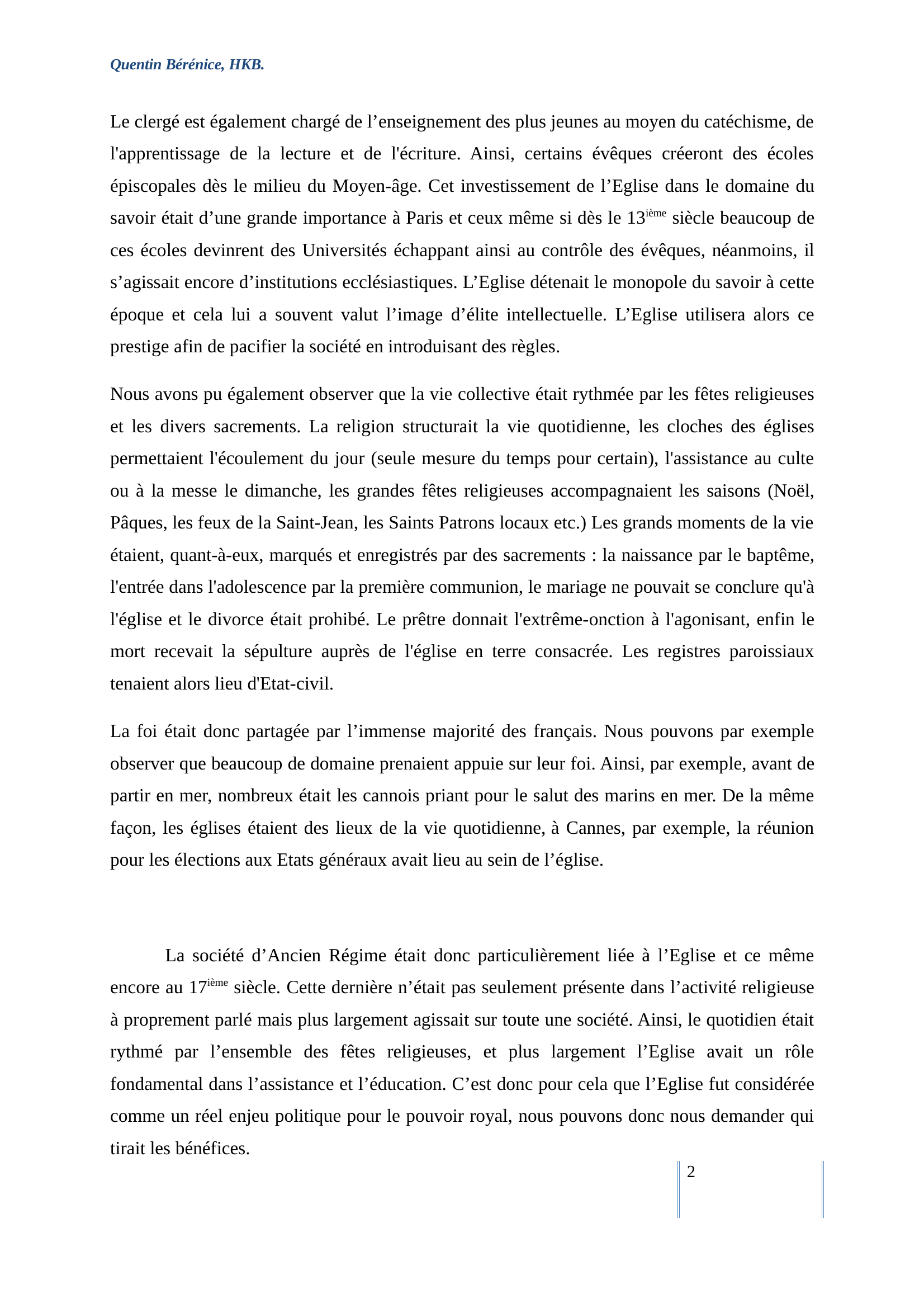 Prévisualisation du document L’Etat et l’Eglise dans la France de l’Ancien Régime, mi 17ième- fin 18ième.