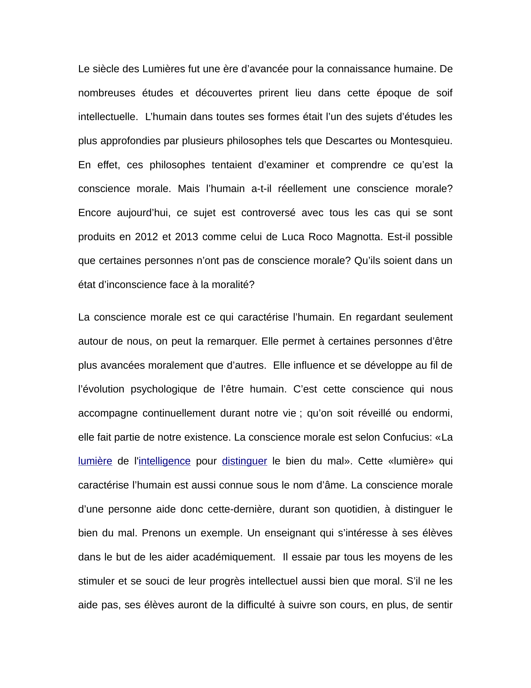 Prévisualisation du document L’humain a-t-il une conscience morale?