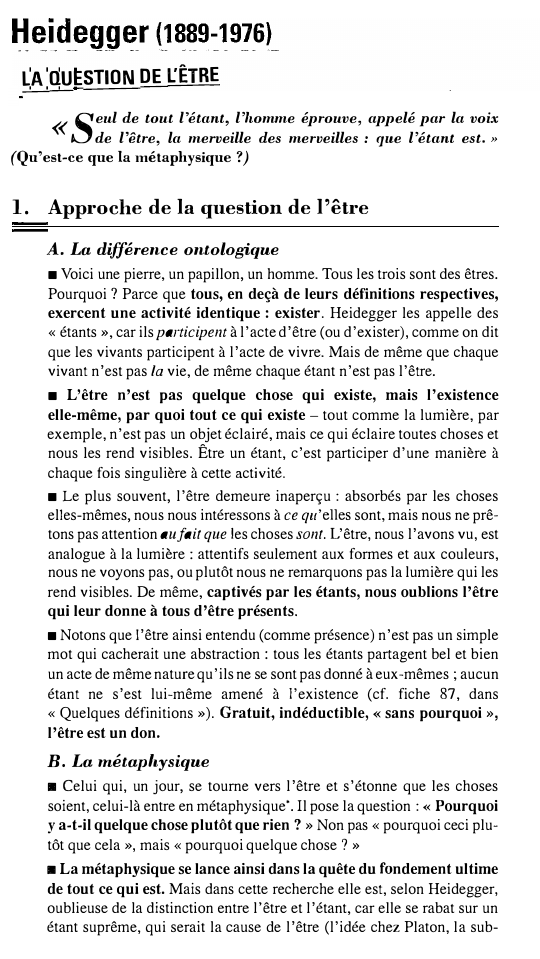 Prévisualisation du document LA auEsrmN oE i:ÊTRE

« seul de tout l'étant, l'homme éprouve, appelé par la voix

de l'être, la merveille des...