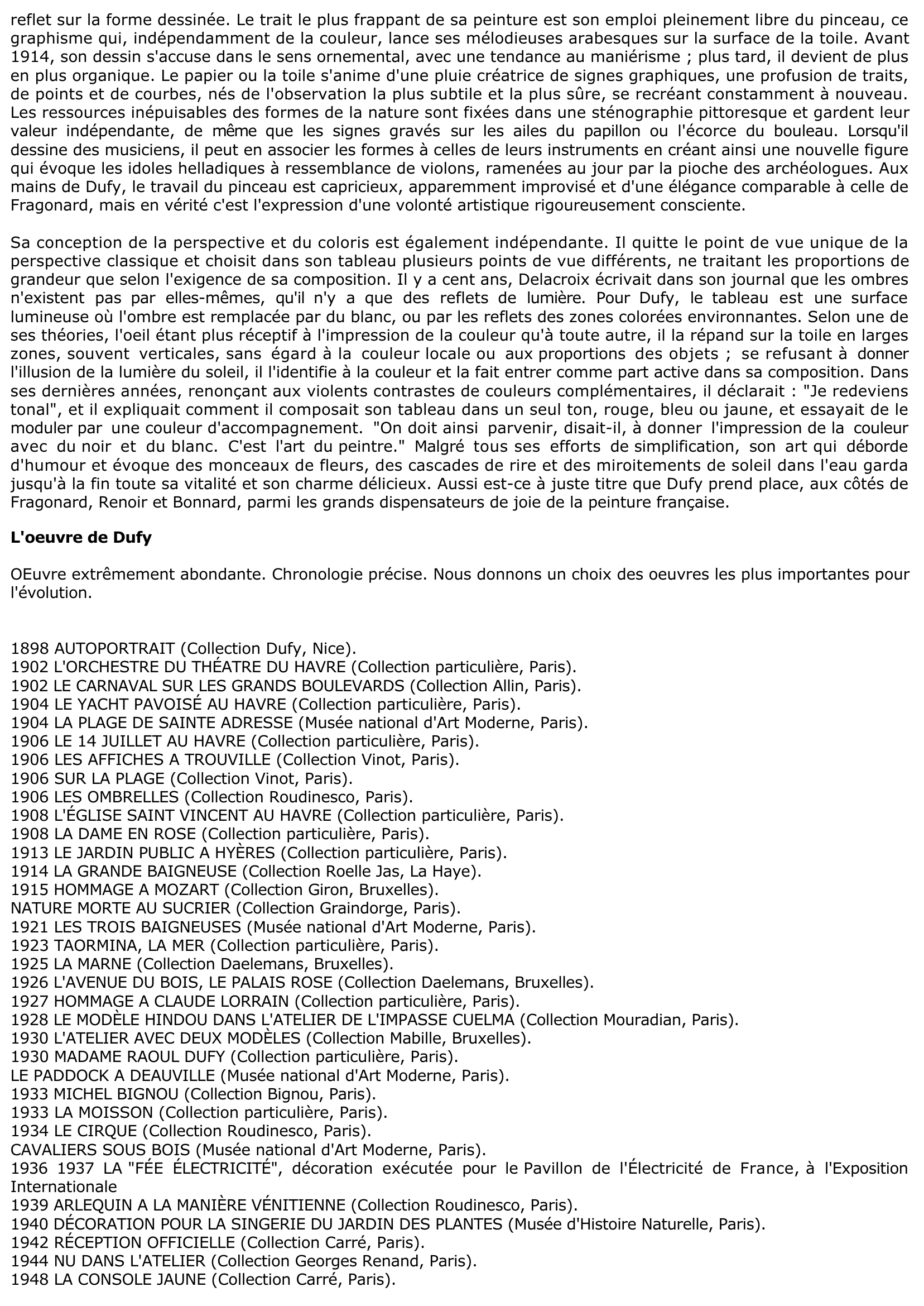 Prévisualisation du document LA BAIE DE SAINTE-ADRESSE DE RAOUL DUFY