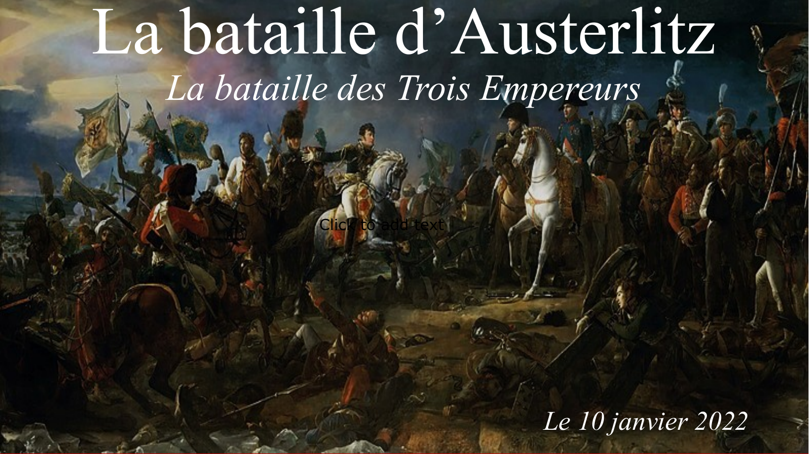 Prévisualisation du document La bataille d'Austerlitz