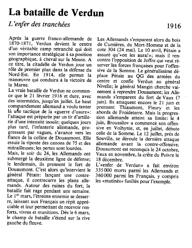 Prévisualisation du document La bataille de VerdunL'enfer des tranchées.