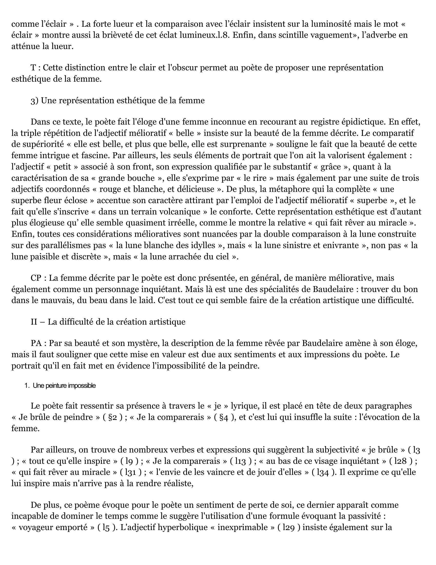 Prévisualisation du document LA – Baudelaire, Le désir de peindre