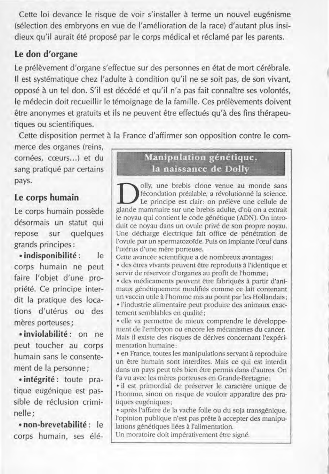 Prévisualisation du document LA BIOETHIQUE - IFSI