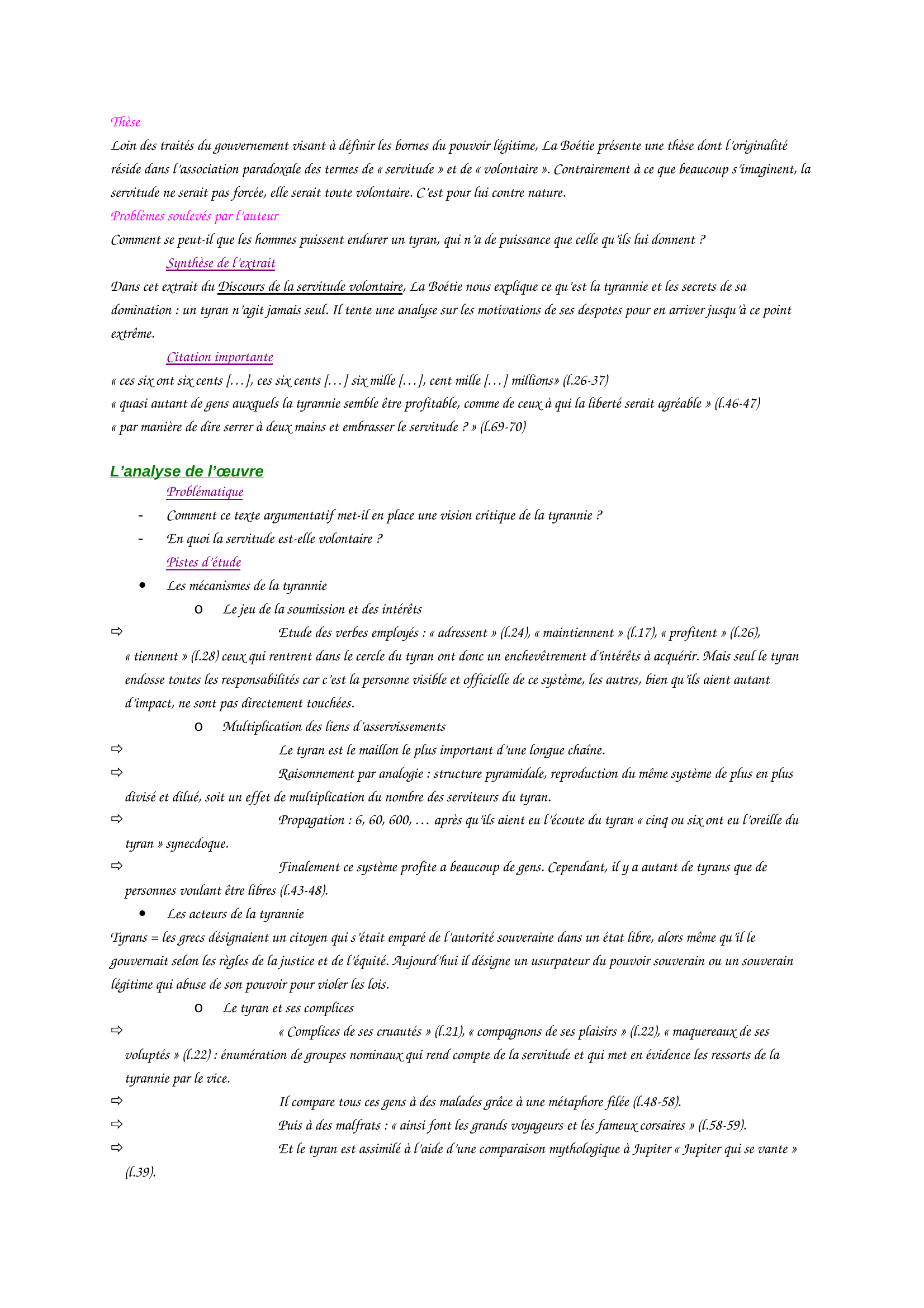 Prévisualisation du document la boetie discours de la servitude volontaire