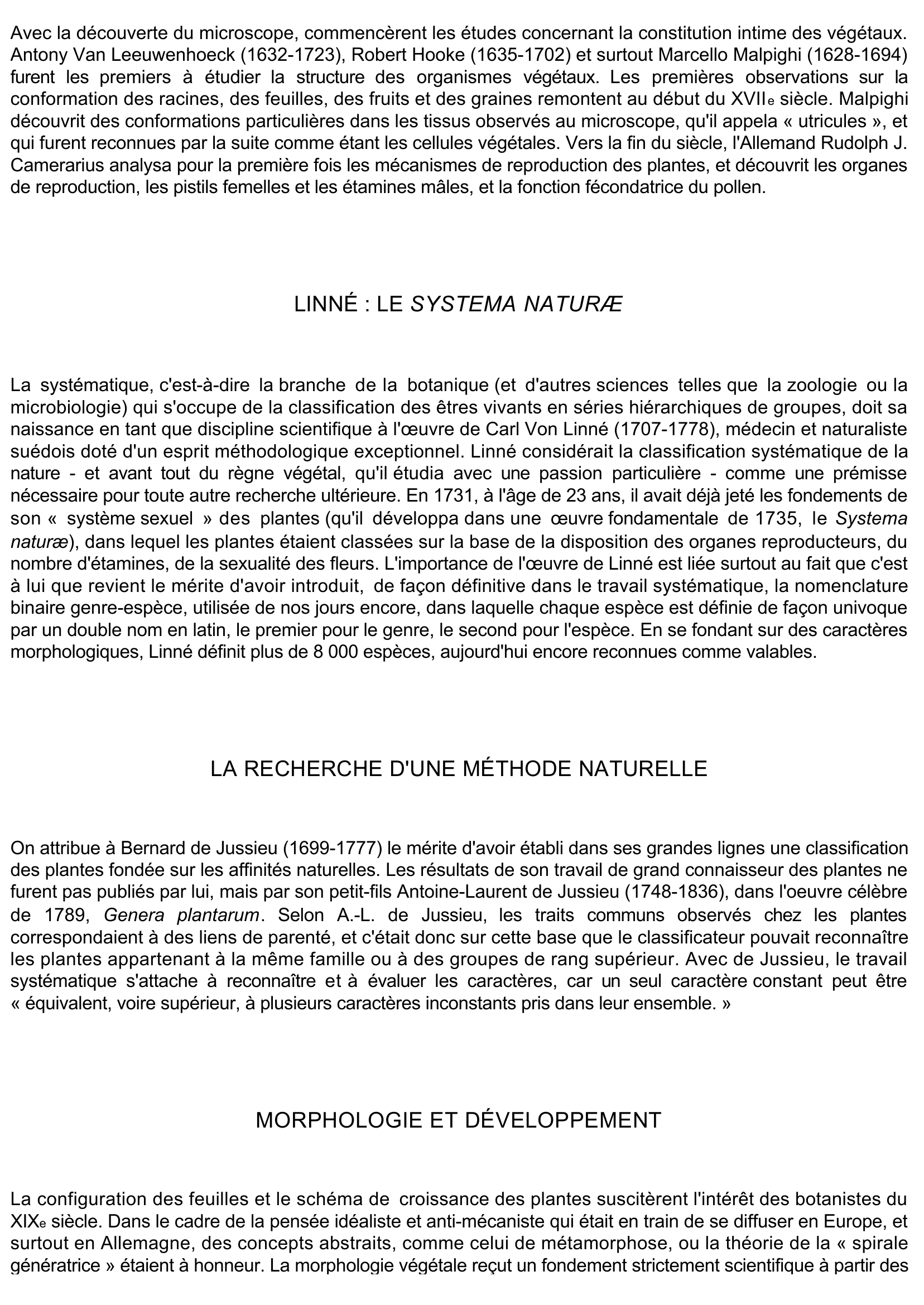 Prévisualisation du document LA BOTANIQUE (Sciences et Techniques)