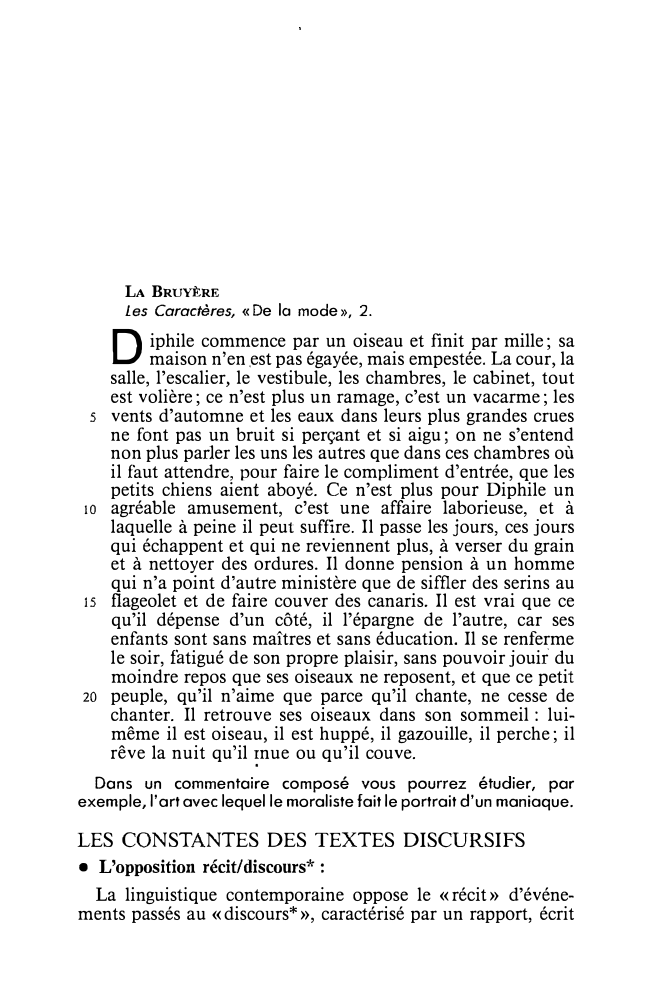 Prévisualisation du document LA BRUYÈRE

D maison
iphile commence par un oiseau et finit par mille; sa
n'en .est pas égayée, mais empestée....