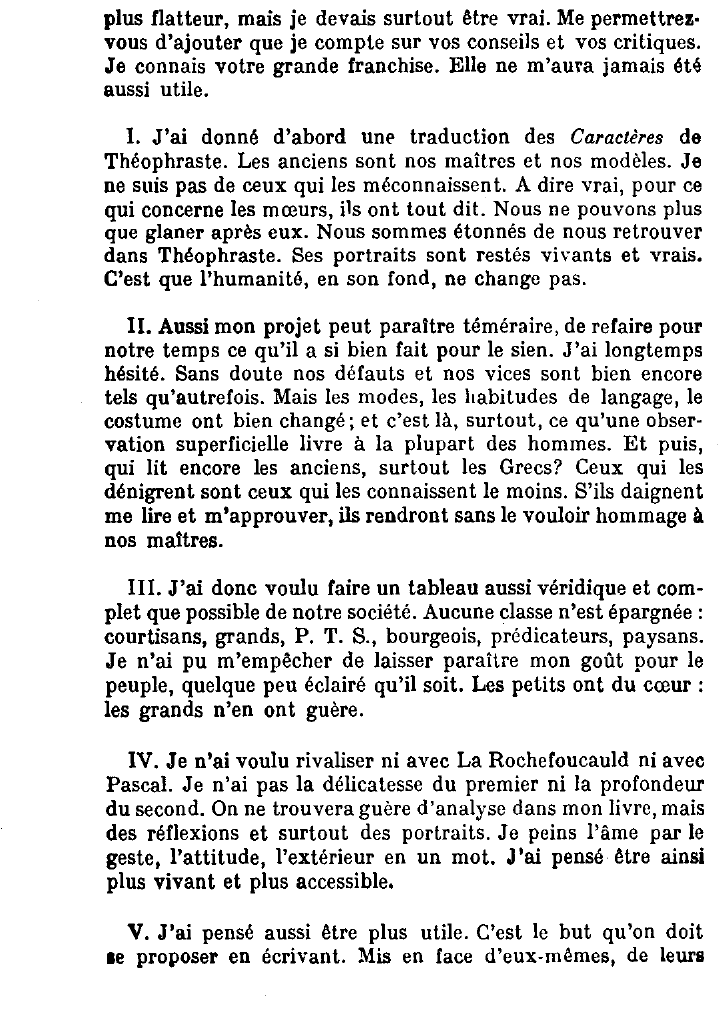 Prévisualisation du document La Bruyère écrit à Bossuet en lui envoyant les Caractères. Il lui explique le dessein qu'il s'est proposé en écrivant cet ouvrage et la méthode qu'il a employée