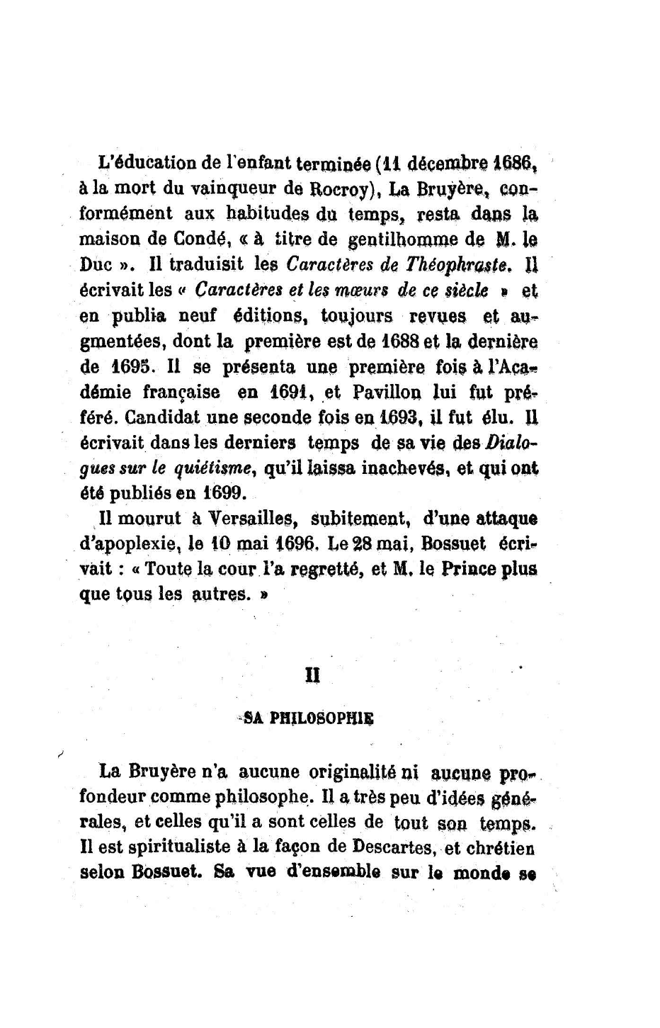 Prévisualisation du document LA BRUYÈRE: Le philosophe et l'écrivain