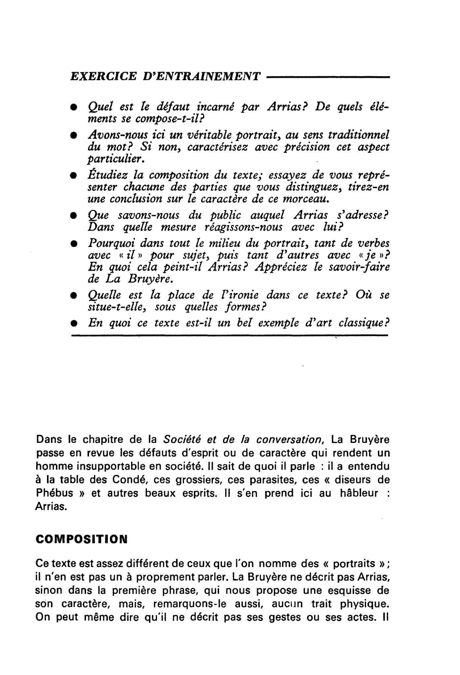 Prévisualisation du document LA BRUYÈRE, Les Caractères, ch. V : ARRIAS