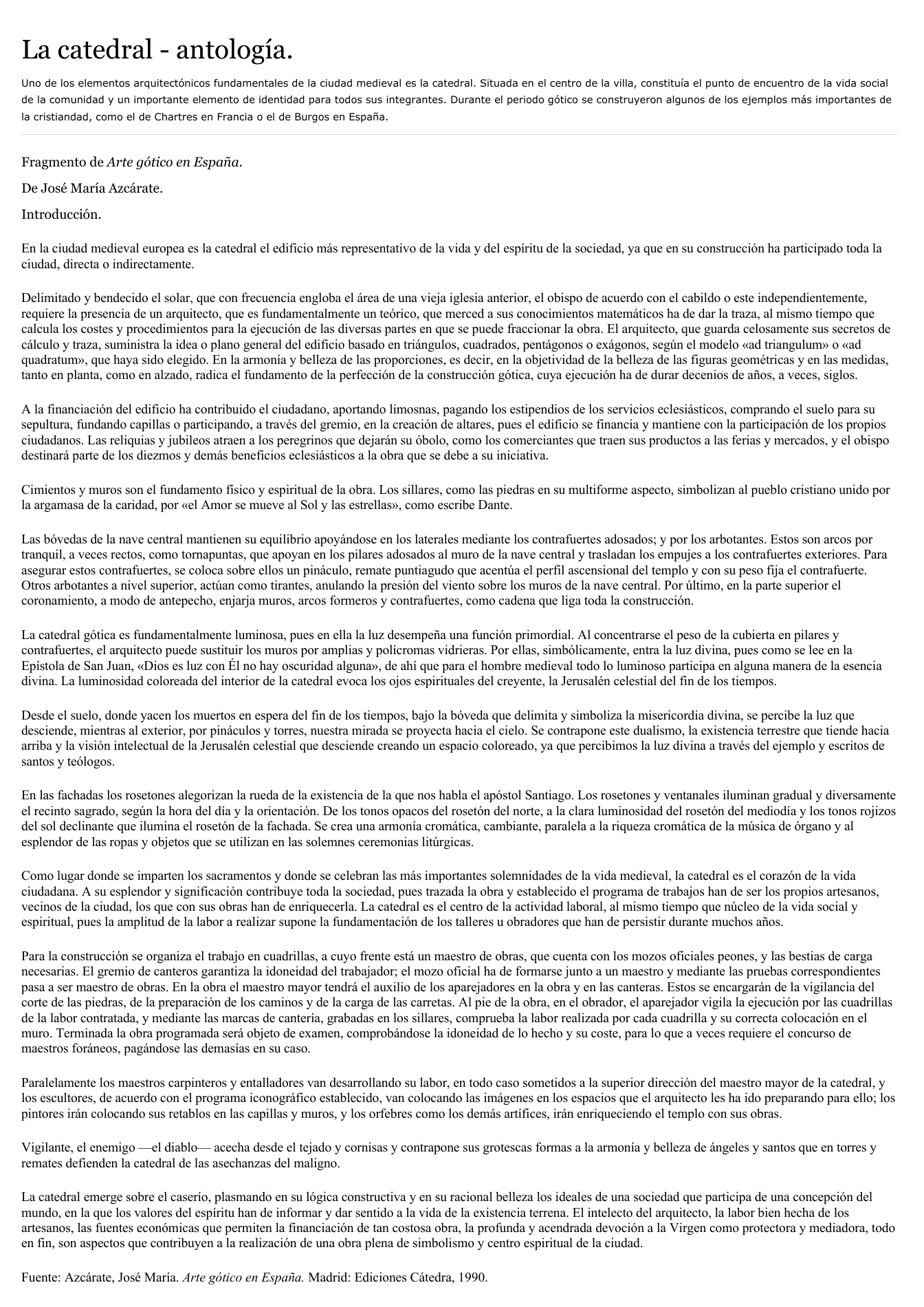 Prévisualisation du document La catedral - antología.