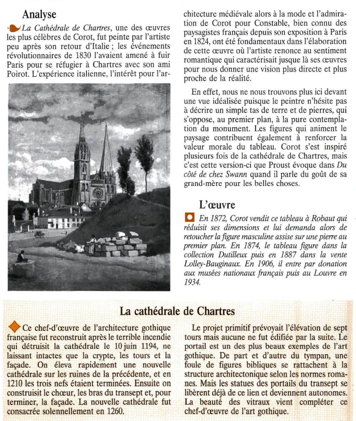 Prévisualisation du document LA CATHÉDRALE DE CHARTRES de COROT
