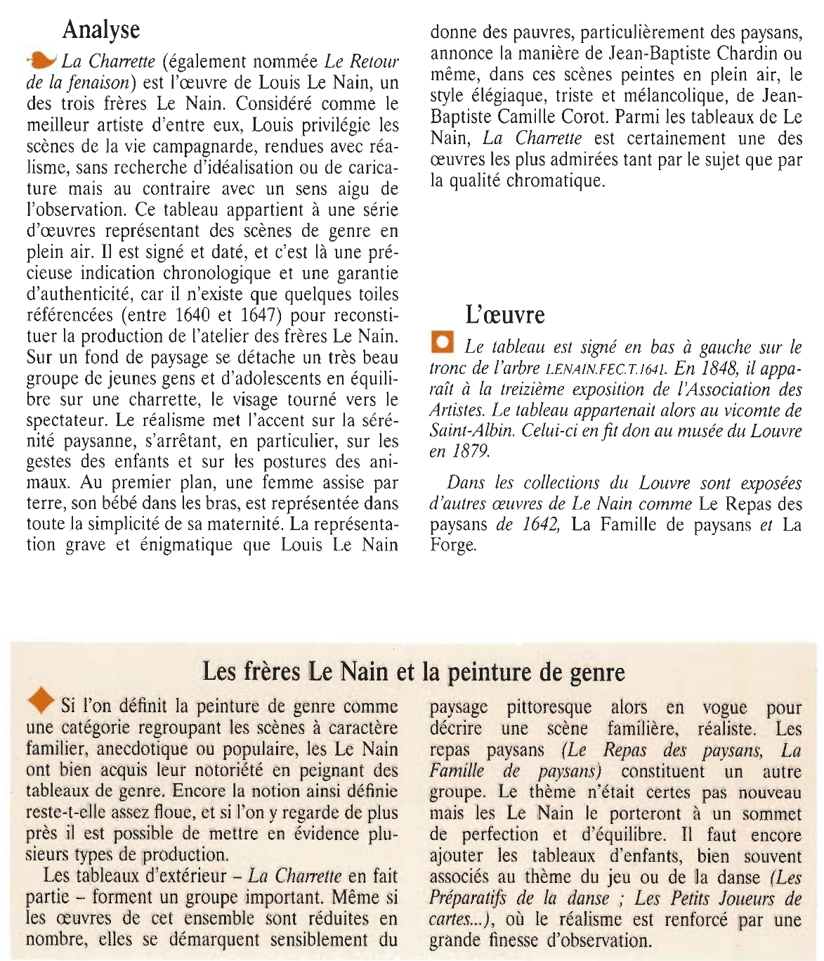 Prévisualisation du document LA CHARRETTE de Louis LE NAIN