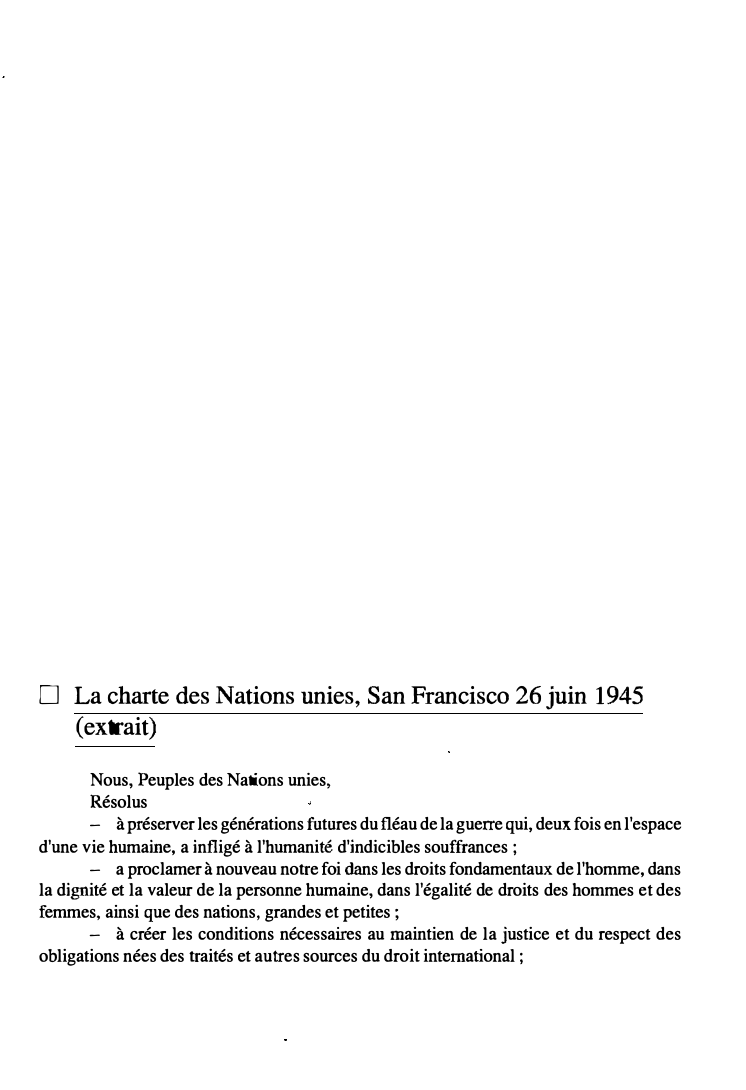 Prévisualisation du document La charte des Nations unies, San Francisco 26 juin 1945 (extrait)