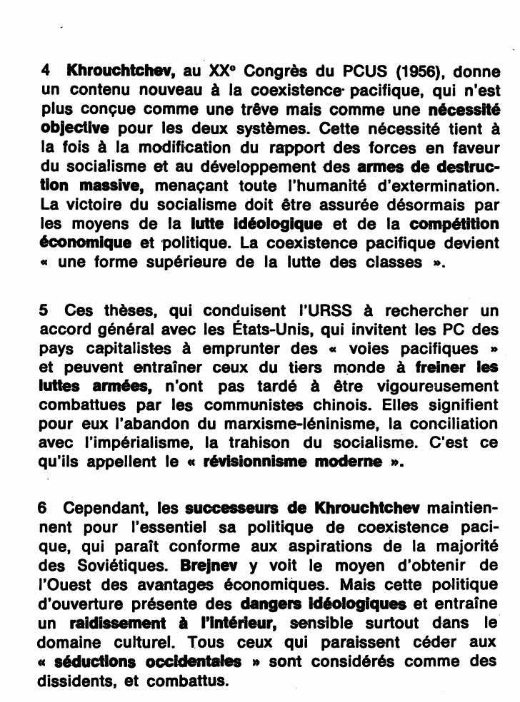 Prévisualisation du document La coexistence pacifique