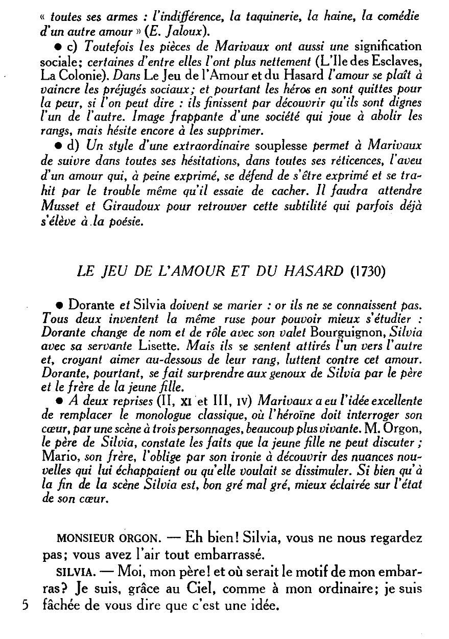 Prévisualisation du document LA COMÉDIE D'ANALYSE: MARIVAUX