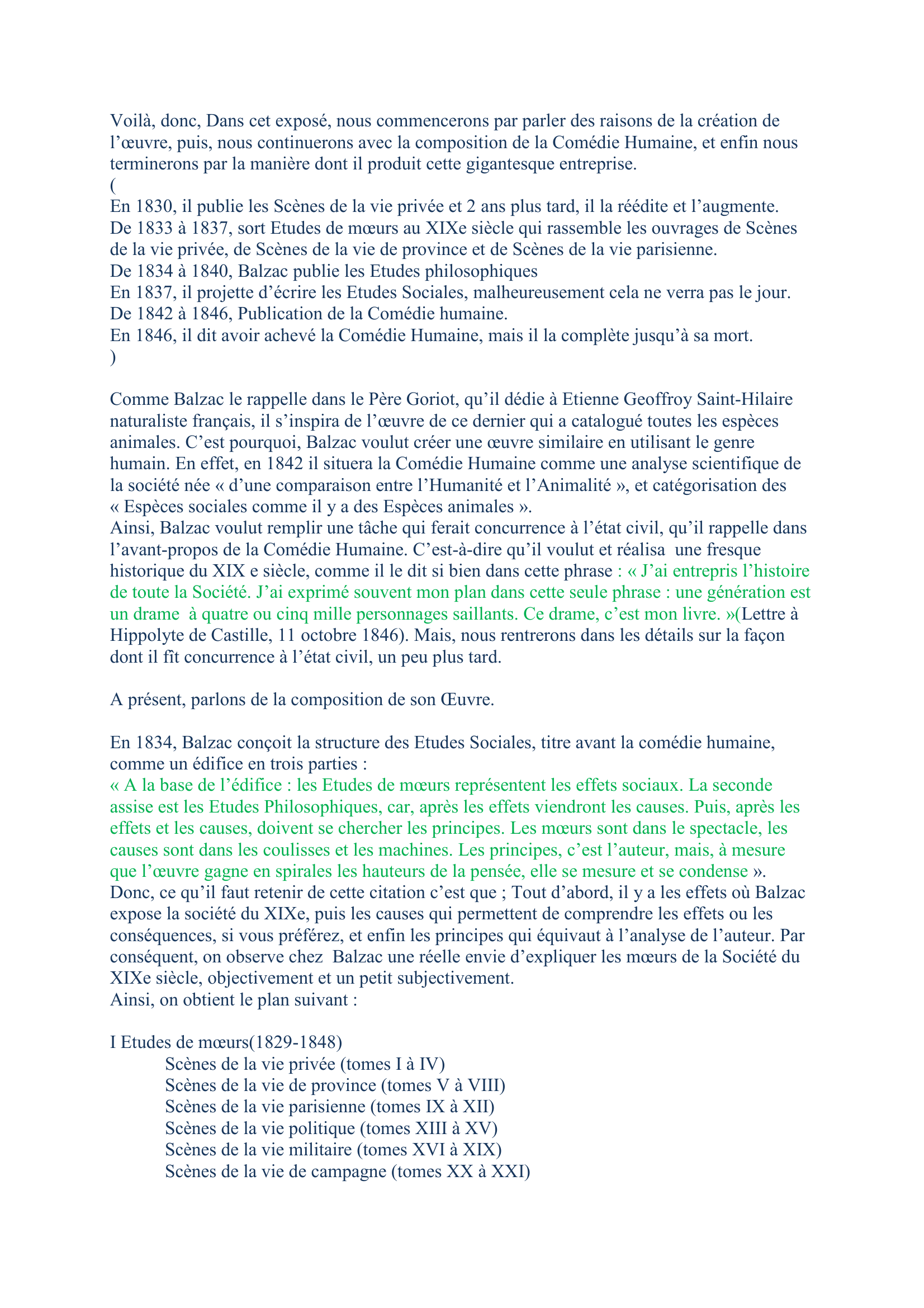 Prévisualisation du document La Comédie Humaine ou le Projet Balzacien