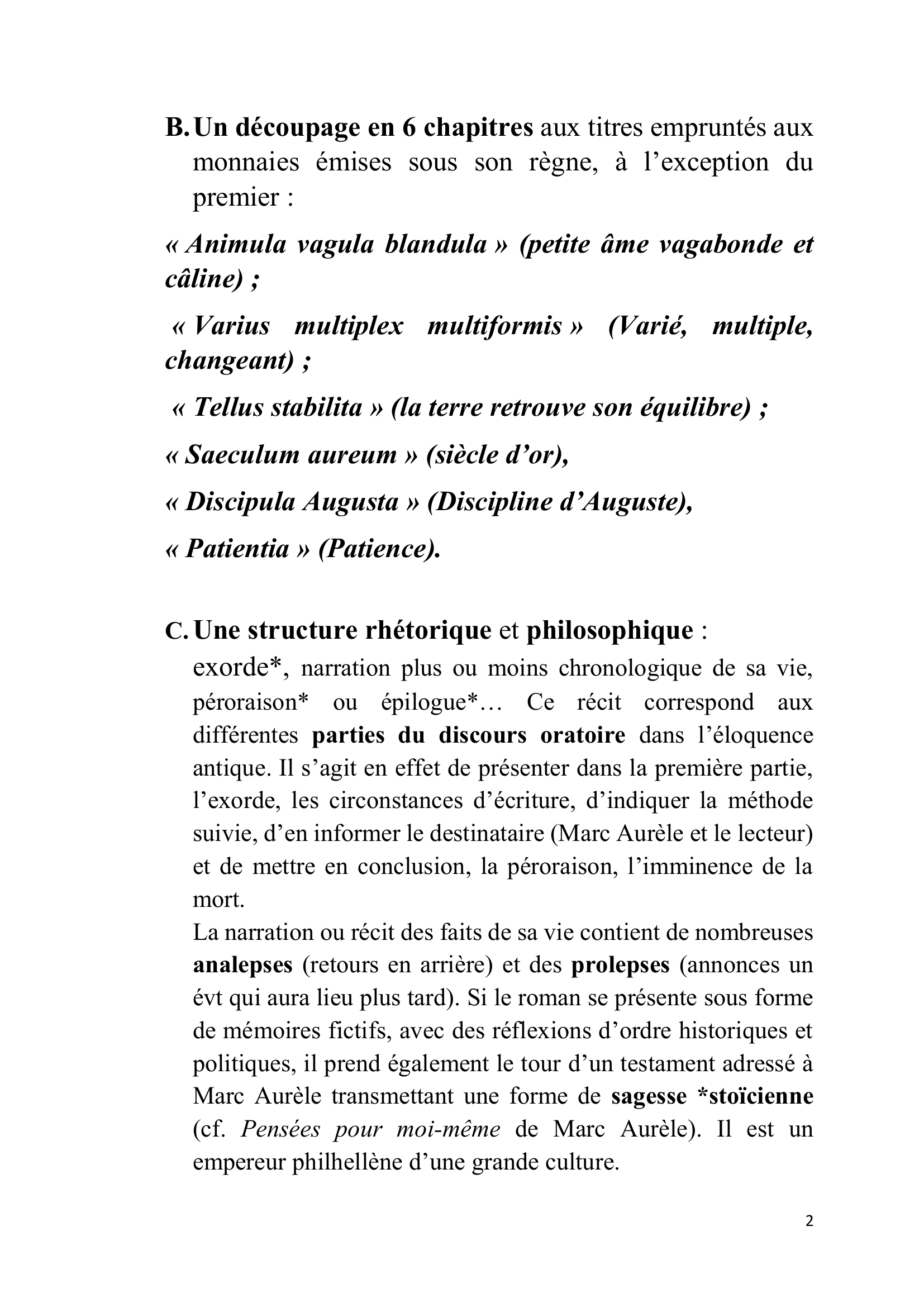 Prévisualisation du document La composition de l’œuvre romanesque des Mémoires d’Hadrien