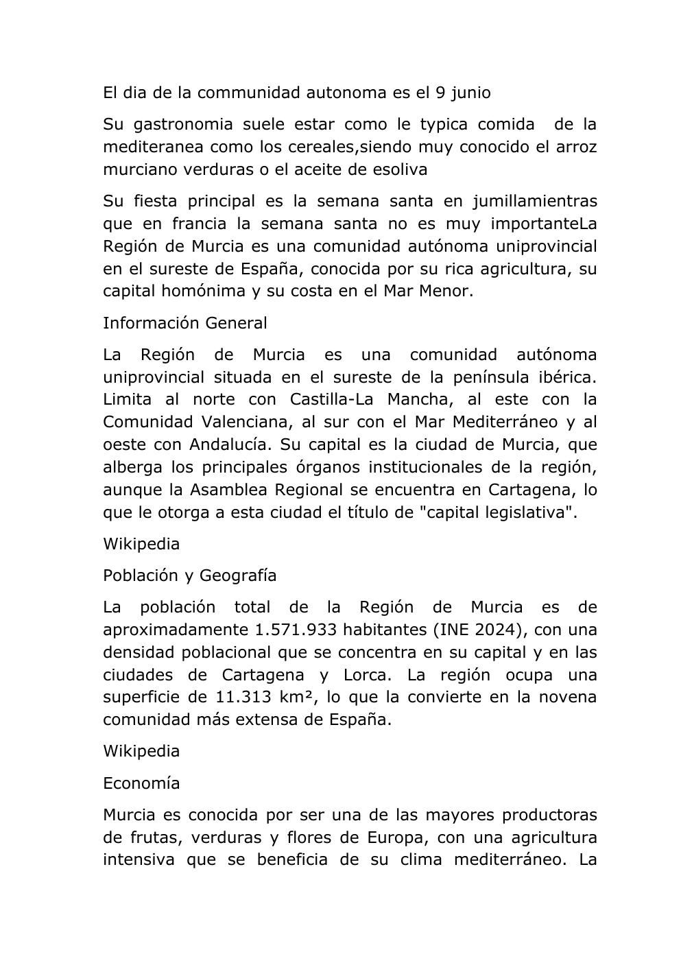 Prévisualisation du document La Comunidad Autónoma de Murcia