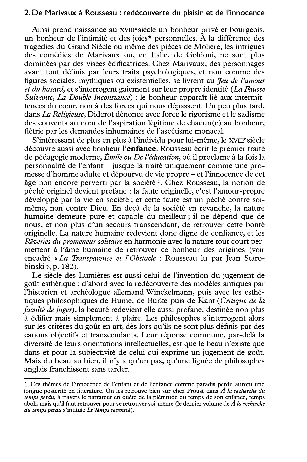 Prévisualisation du document La conception du bonheur aux XVIIIe, XIXe et XXe siècle.