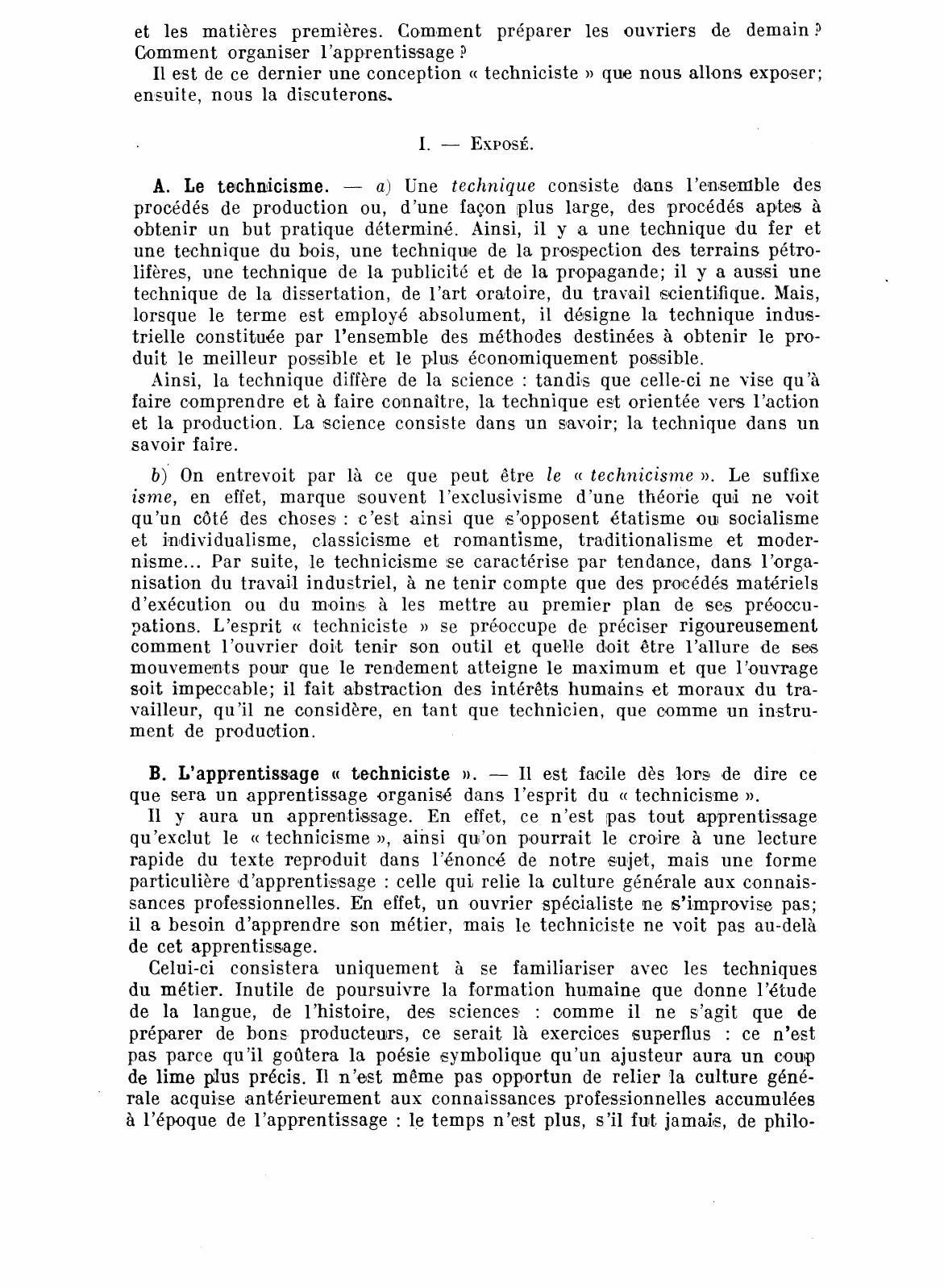 Prévisualisation du document La conception « techniciste » de la formation professionnelle