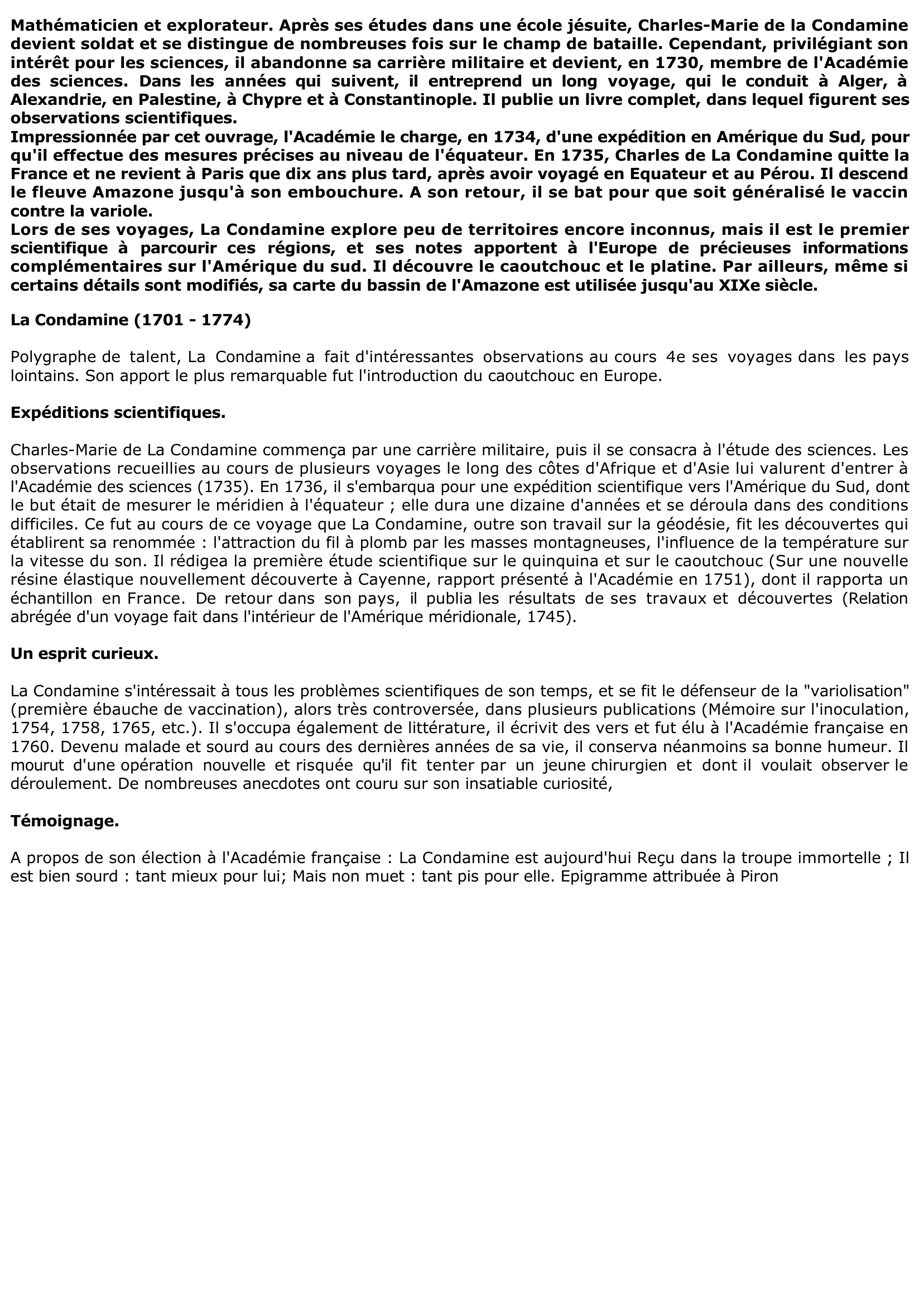 Prévisualisation du document La Condamine