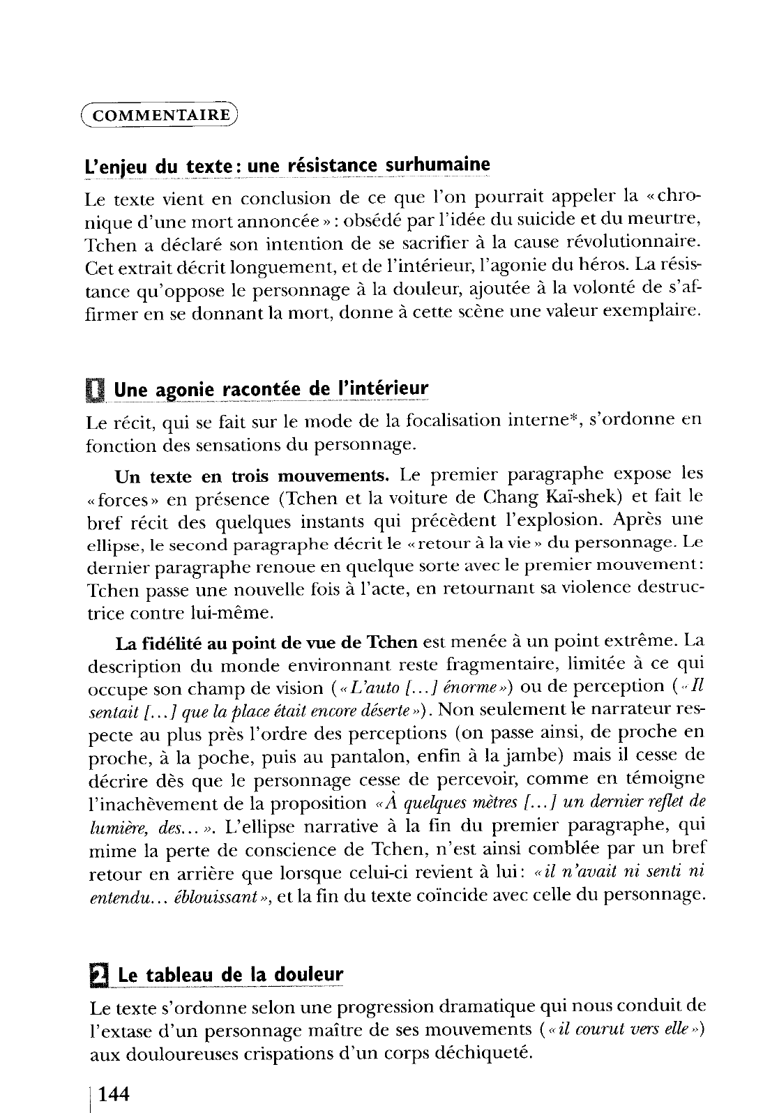Prévisualisation du document La Condition humaine, IV, «11 avril », Folio (Gallimard), pp. 235-236. Malraux (commentaire composé)